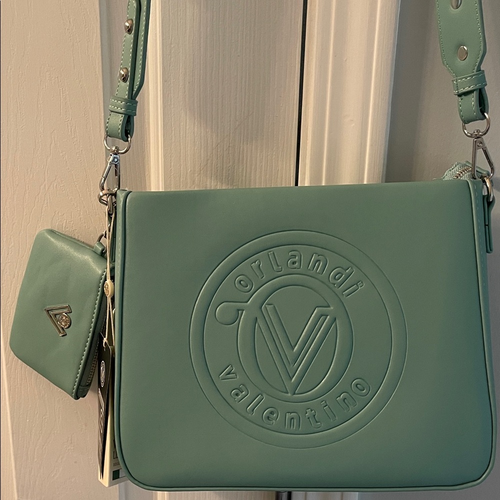 Copy Valentino Orlandi Mint Green Crossbody Bag